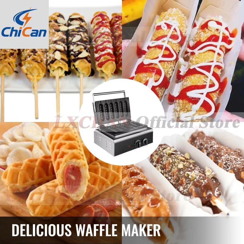 Corn Dog Stick - 【Hot】HomeWise 6PCS Electric Waffle Sausage Maker