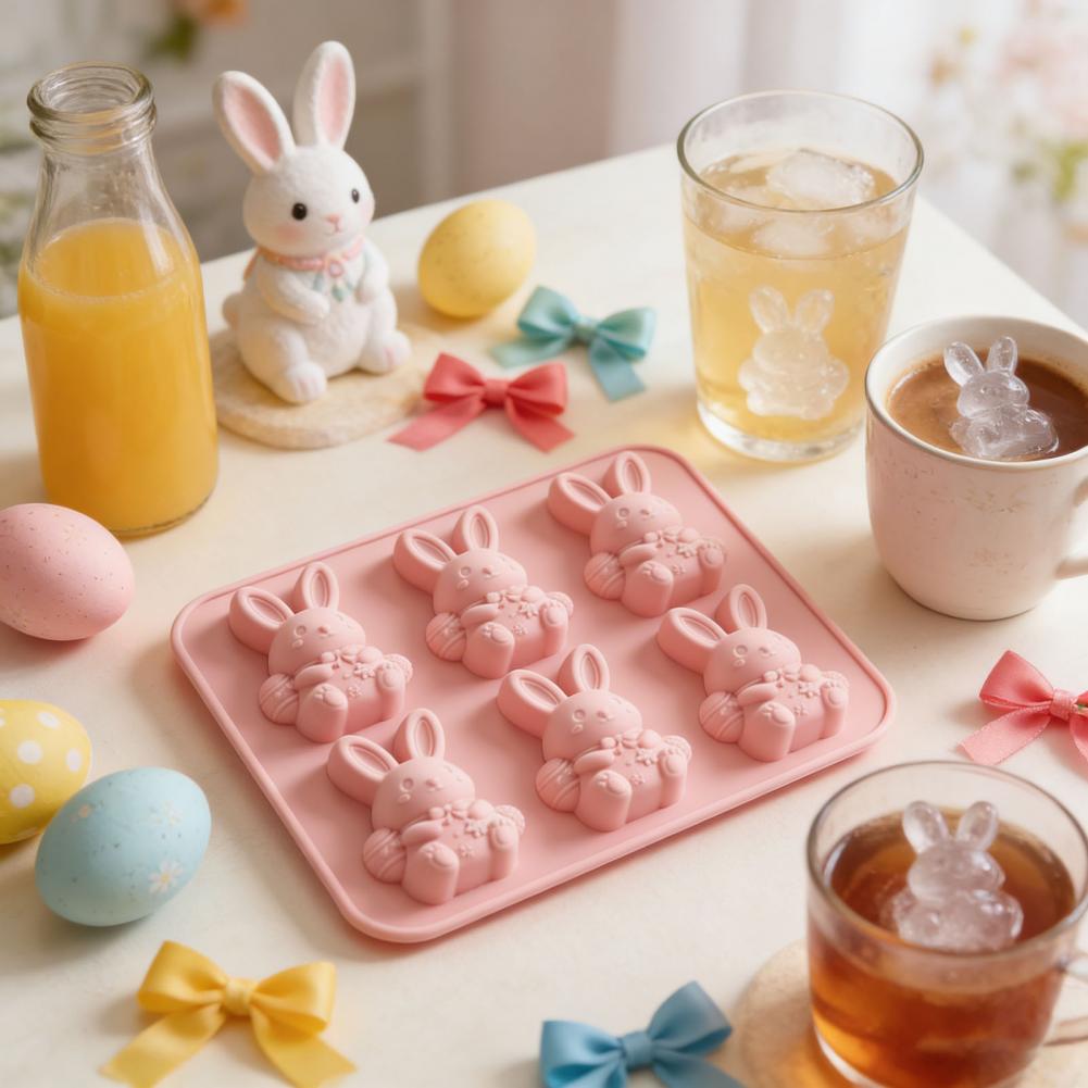 Bunny Cake Mold - 3D Bunny Silicone Ice Mold Chocolate