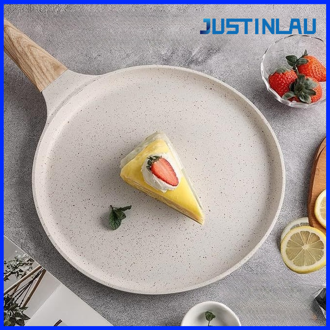 Danish Pancake Pan - JUSTINLAU 26/30cm Healthy Nonstick Crepe Pan