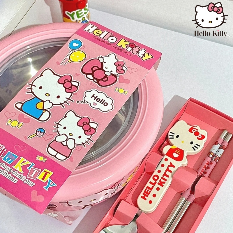 Dim Sum Basket - Cute Hello Kitty Stainless Steel Ramen