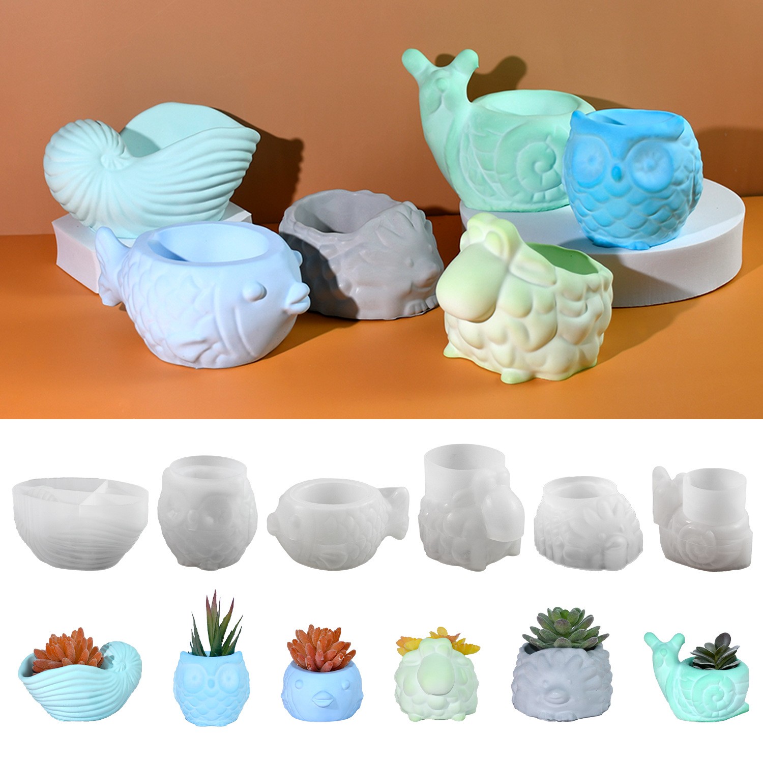 3D Animal Flower Pot Silicone  - مراجعة Potsticker Mold وسعره
