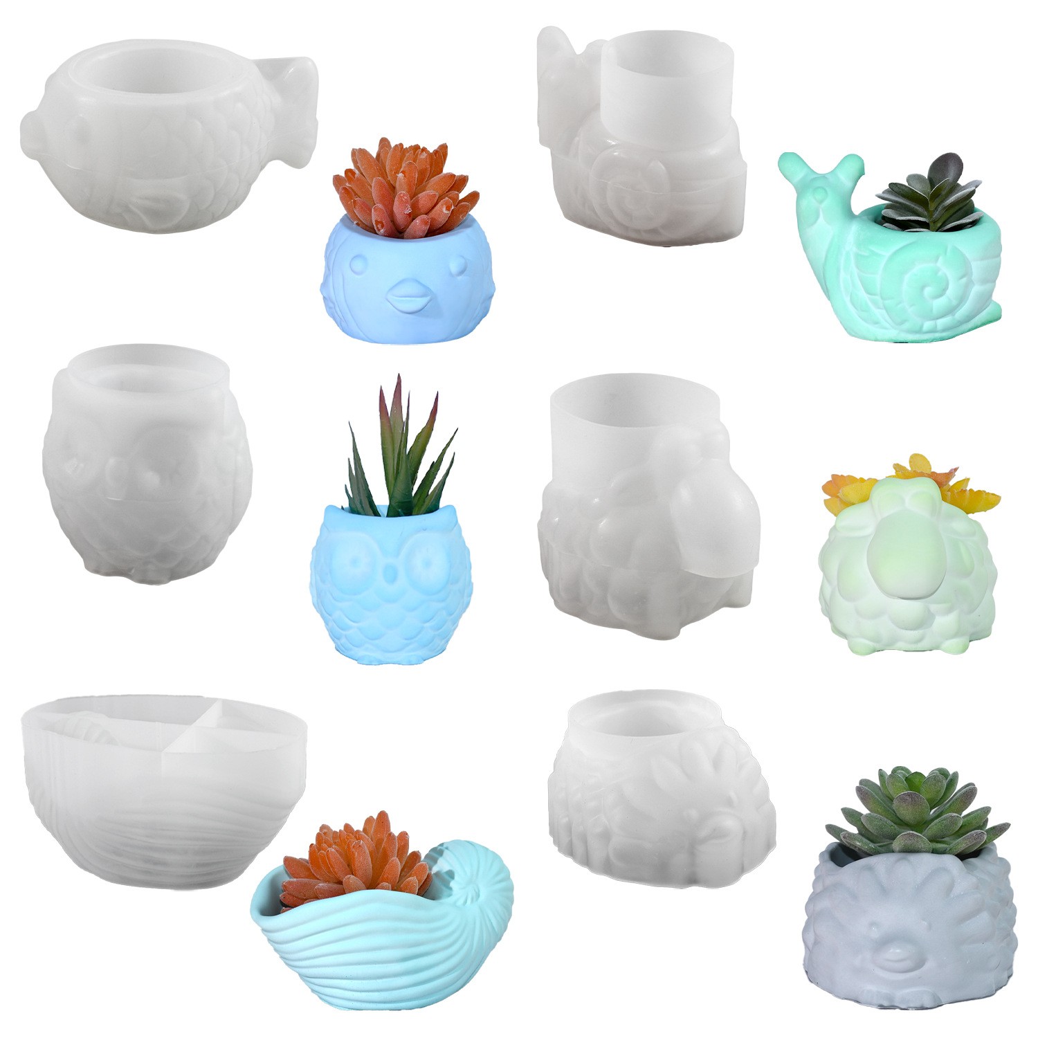 3D Animal Flower Pot Silicone  - مراجعة Potsticker Mold وسعره