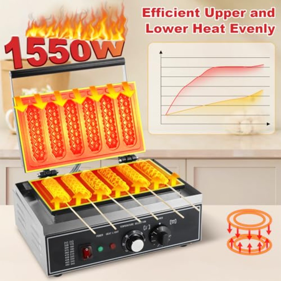 Commercial Corn Dog Maker 1550 - مراجعة Corn Dog Stick وسعره