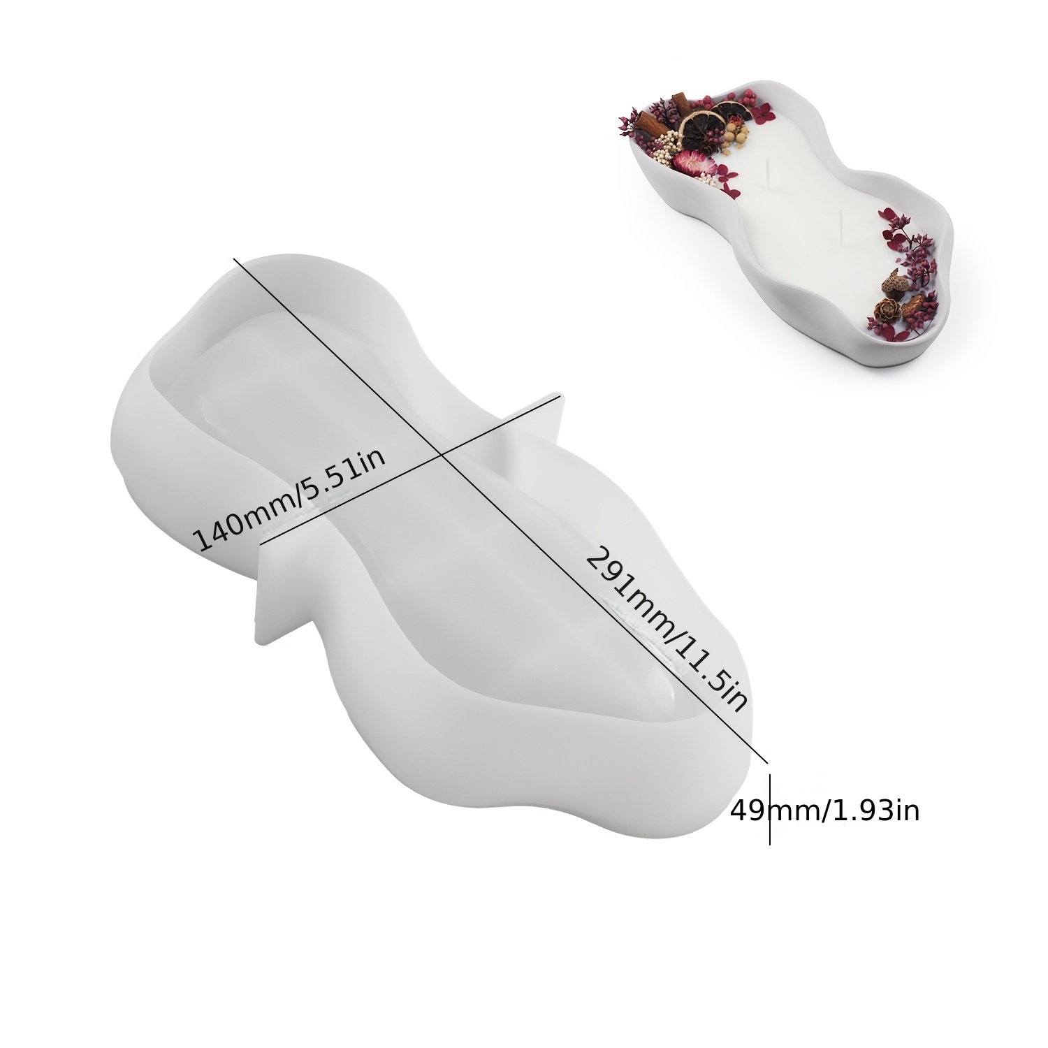 1 Large Irregular Oval Silicon - مراجعة Potsticker Mold وسعره