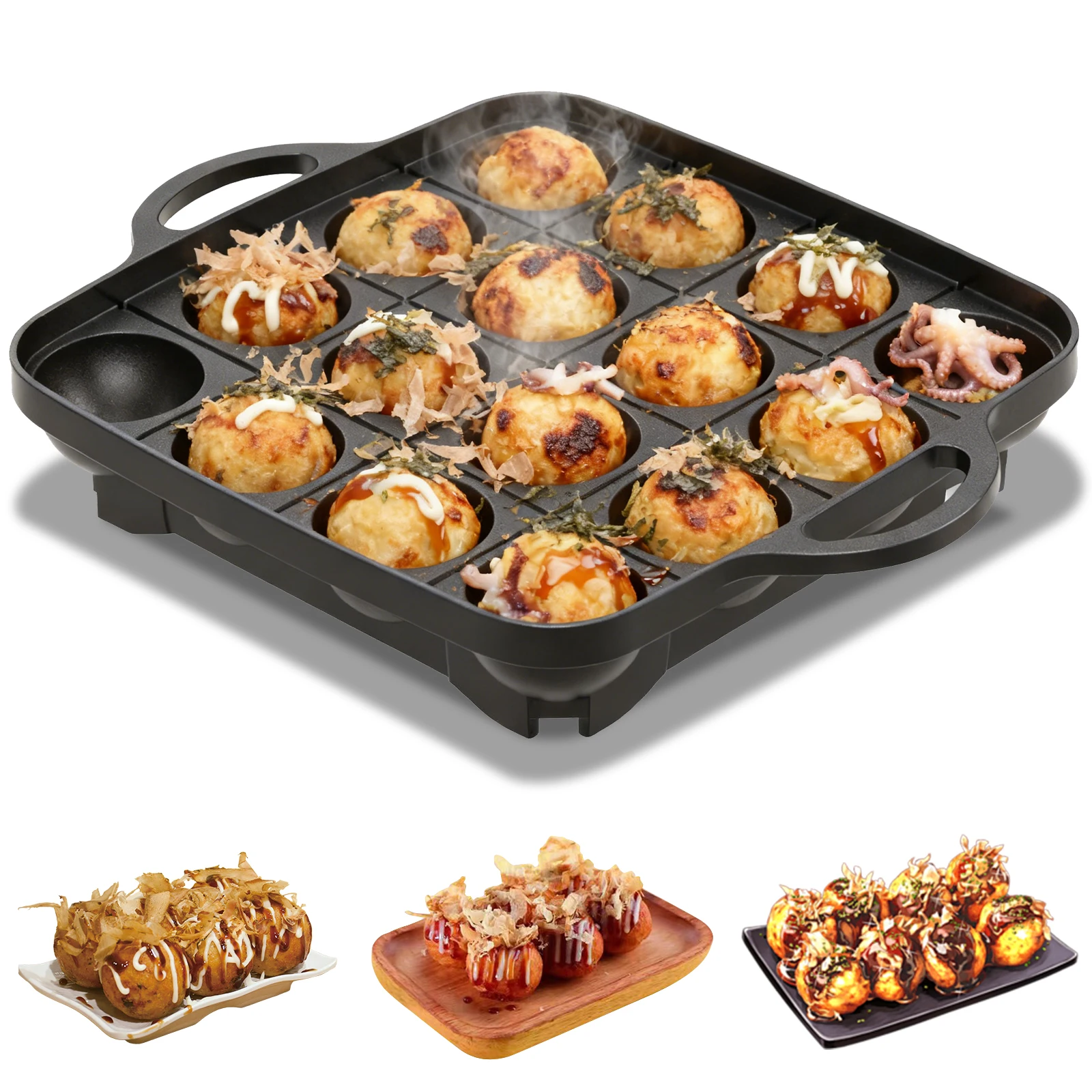 16 Holes Takoyaki Pan Cast Alu - مراجعة Takoyaki Grill Plate وسعره