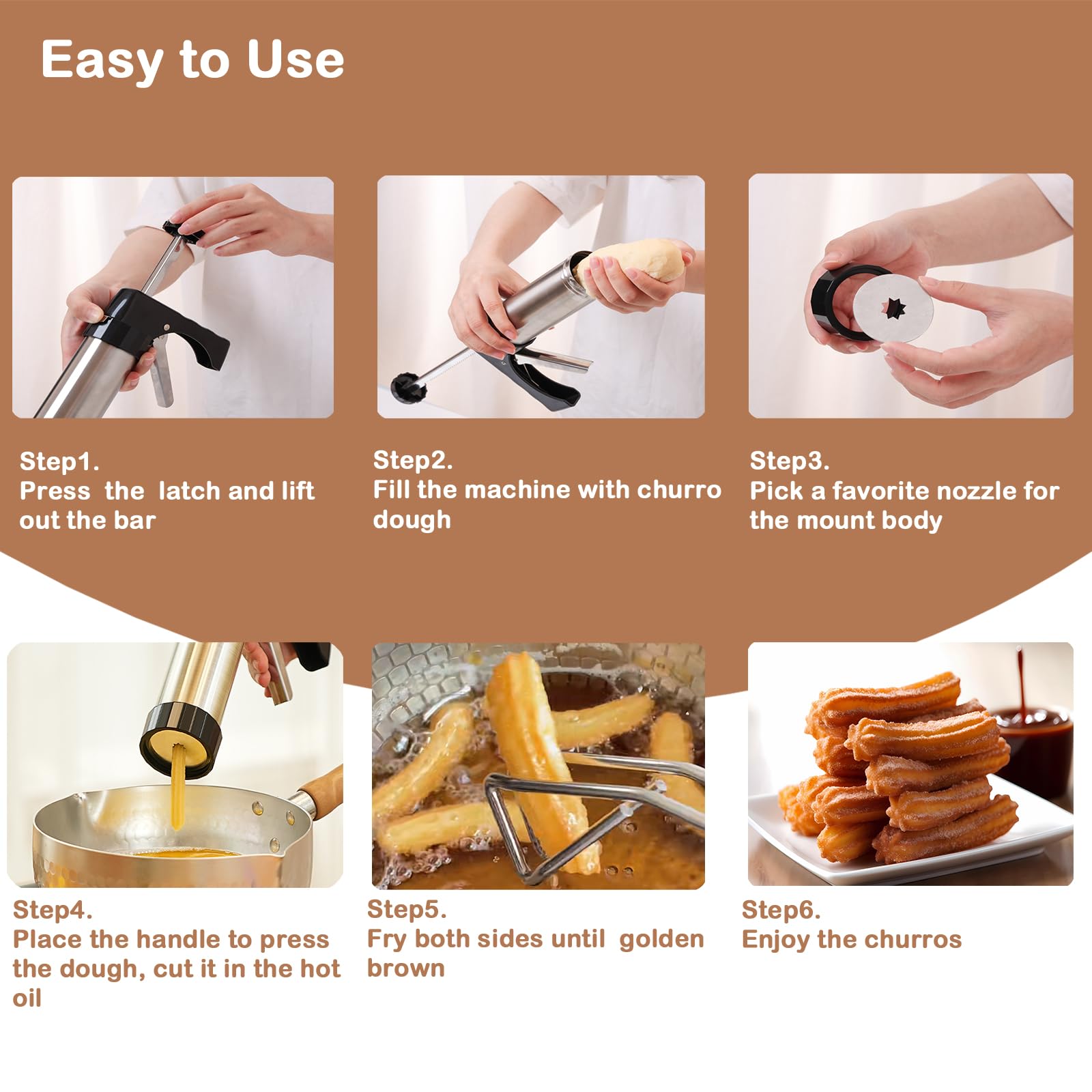 Traditional Churro Maker Machi - مراجعة Churros Maker Gun وسعره