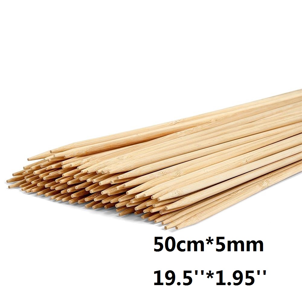50cm x 5mm Long Disposable BBQ - مراجعة Corn Dog Stick وسعره