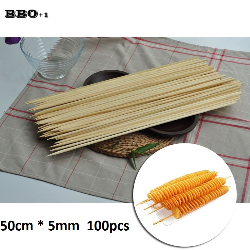 50cm x 5mm Long Disposable BBQ - مراجعة Corn Dog Stick وسعره