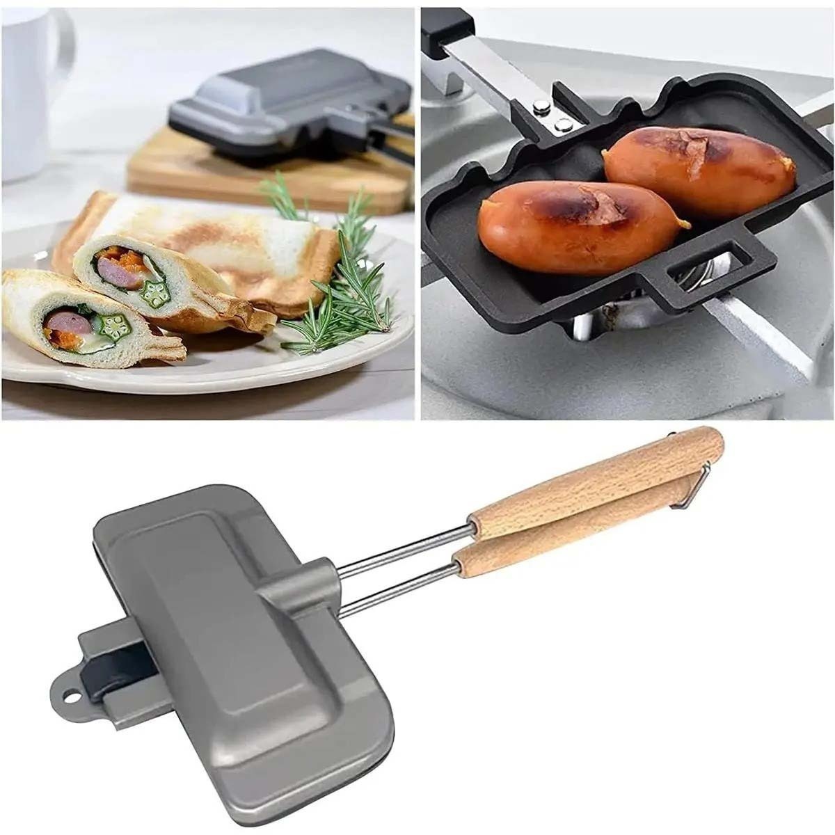 Breakfast Sandwich Maker, 4w1h - مراجعة Hot Dog Press وسعره