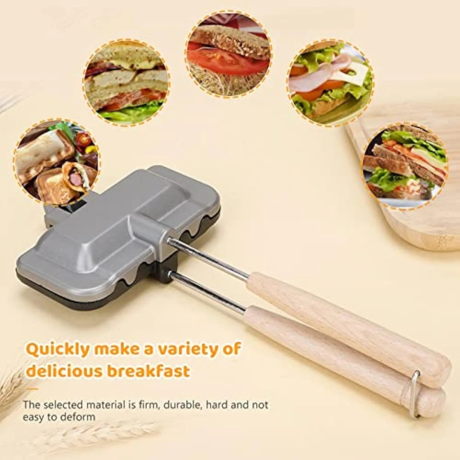 Breakfast Sandwich Maker, 4w1h - مراجعة Hot Dog Press وسعره