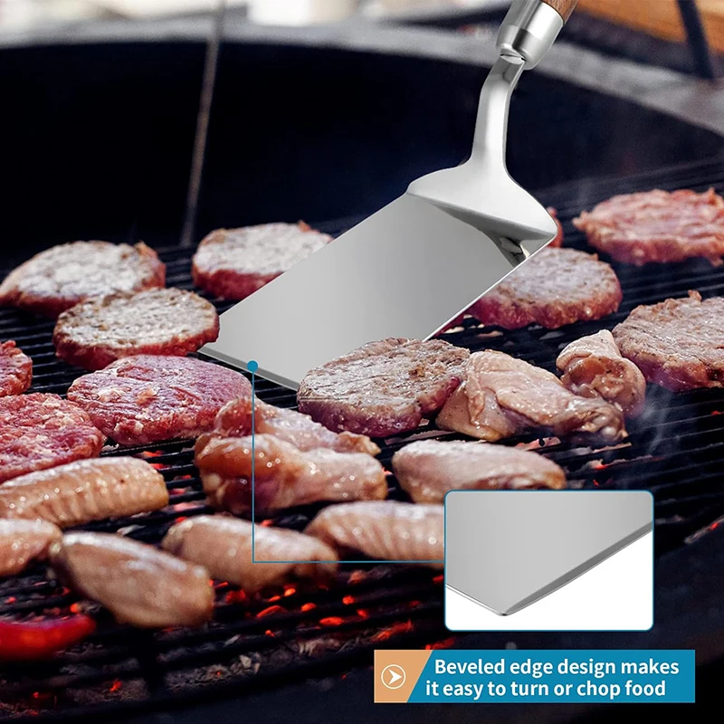 Stainless Steel Spatula with W - مراجعة Okonomiyaki Spatula وسعره