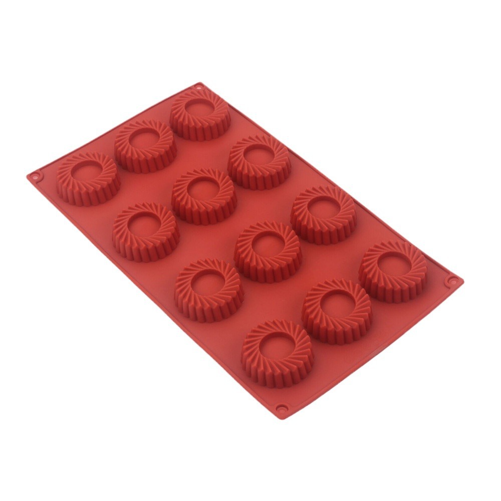 12 Holes Circular Vortex Shape - مراجعة Donut Mold Silicone وسعره
