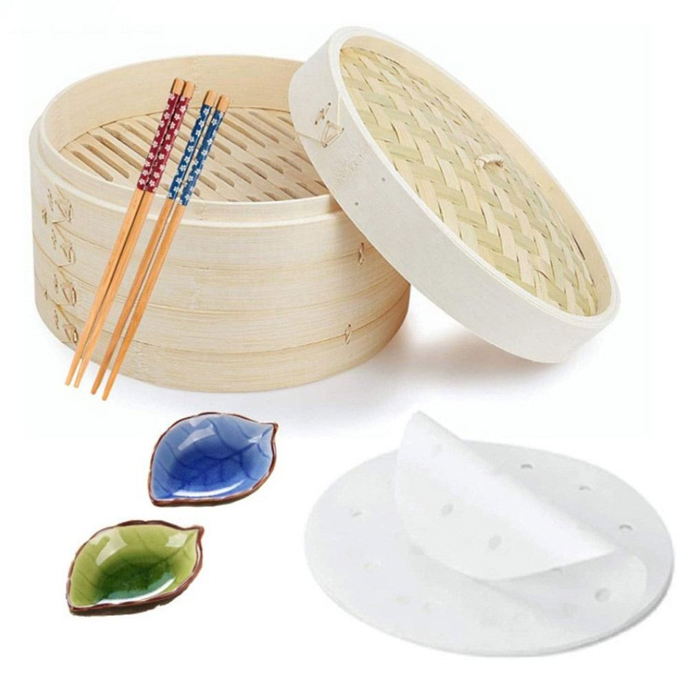 Chinese Steamer Bamboo Steamer - مراجعة Bao Steamer Bamboo وسعره