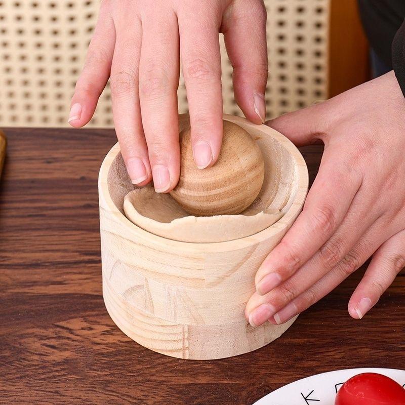 1 Set Wooden Dumpling Maker -  - مراجعة Dumpling Press Set وسعره