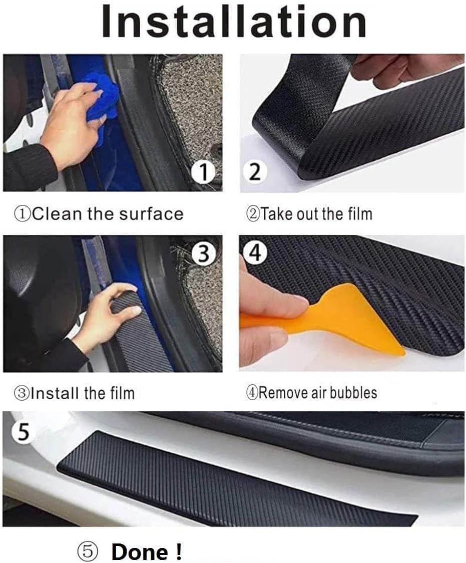 Car Door Sill Plate Guard Stic - مراجعة Crepe Pan Carbon وسعره