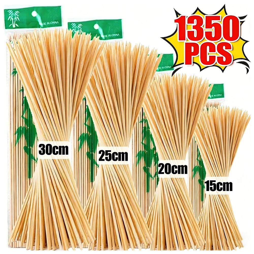 1350/90Pcs Natural BBQ Skewers - مراجعة Corn Dog Stick وسعره
