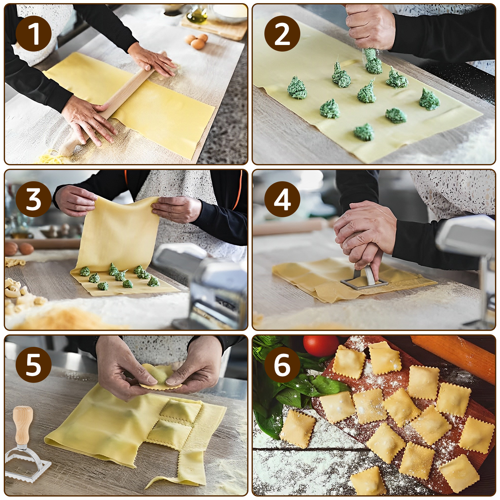 6Pcs Ravioli Maker Set Ravioli - مراجعة Dumpling Press Set وسعره