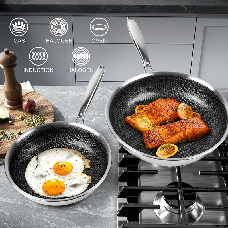 Stainless Steel Frying Pan wit - مراجعة Egg Waffle Pan وسعره