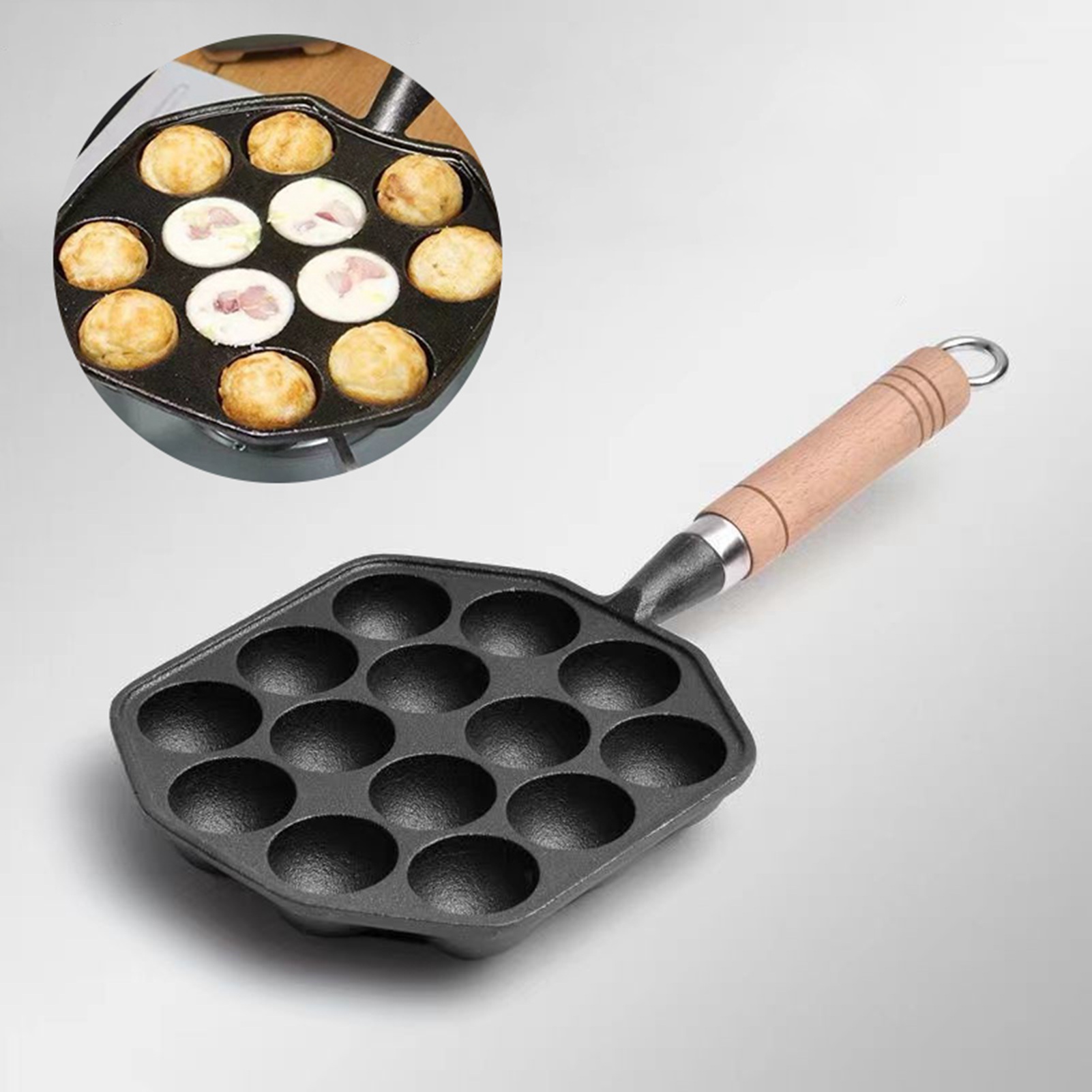 14 Holes Takoyaki Pan Nonstick - مراجعة Egg Waffle Pan وسعره