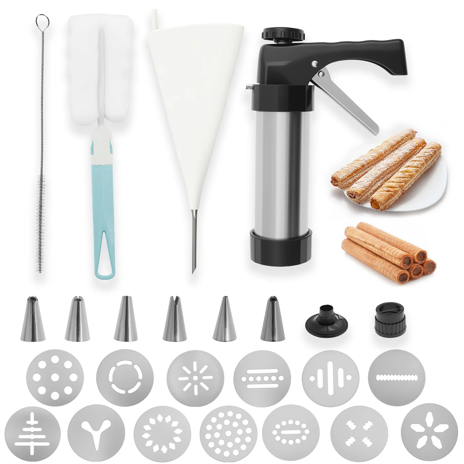 DIY Churro Maker Machine Cooki - مراجعة Churros Maker Gun وسعره