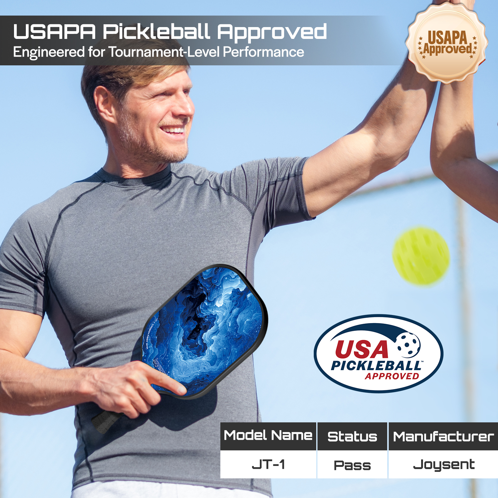 Joysent USAPA Approve Pickleba - مراجعة Crepe Pan Carbon وسعره