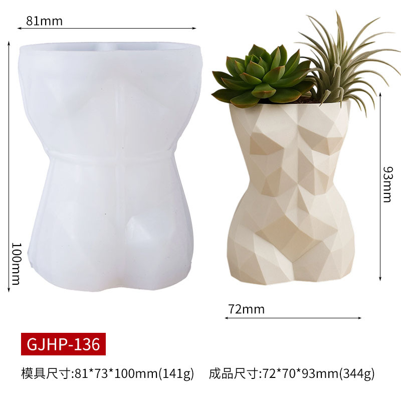 3D Geometric Female Body Flowe - مراجعة Potsticker Mold وسعره