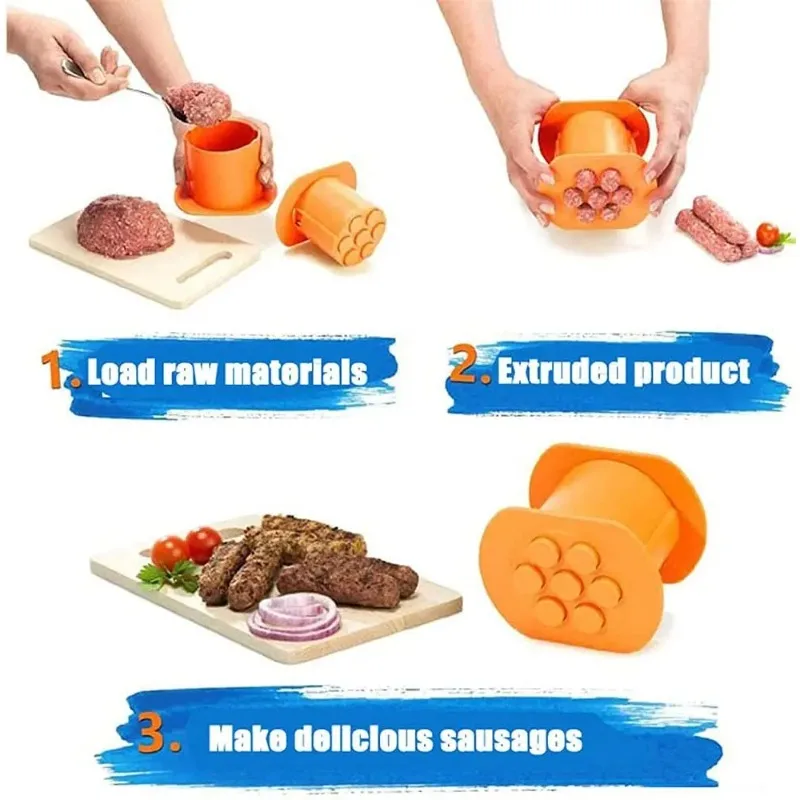 One Press Cevapcici Maker Kitc - مراجعة Hot Dog Press وسعره
