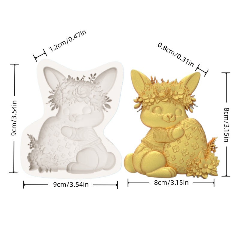 Easter Wreath Bunny Silicone B - مراجعة Bunny Cake Mold وسعره