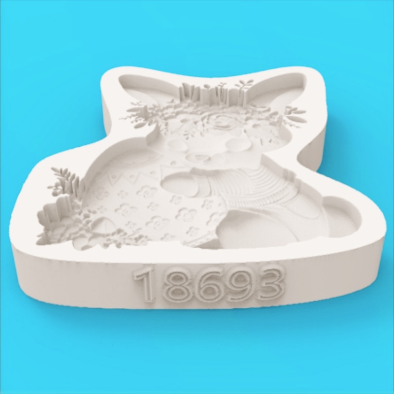 Easter Wreath Bunny Silicone B - مراجعة Bunny Cake Mold وسعره