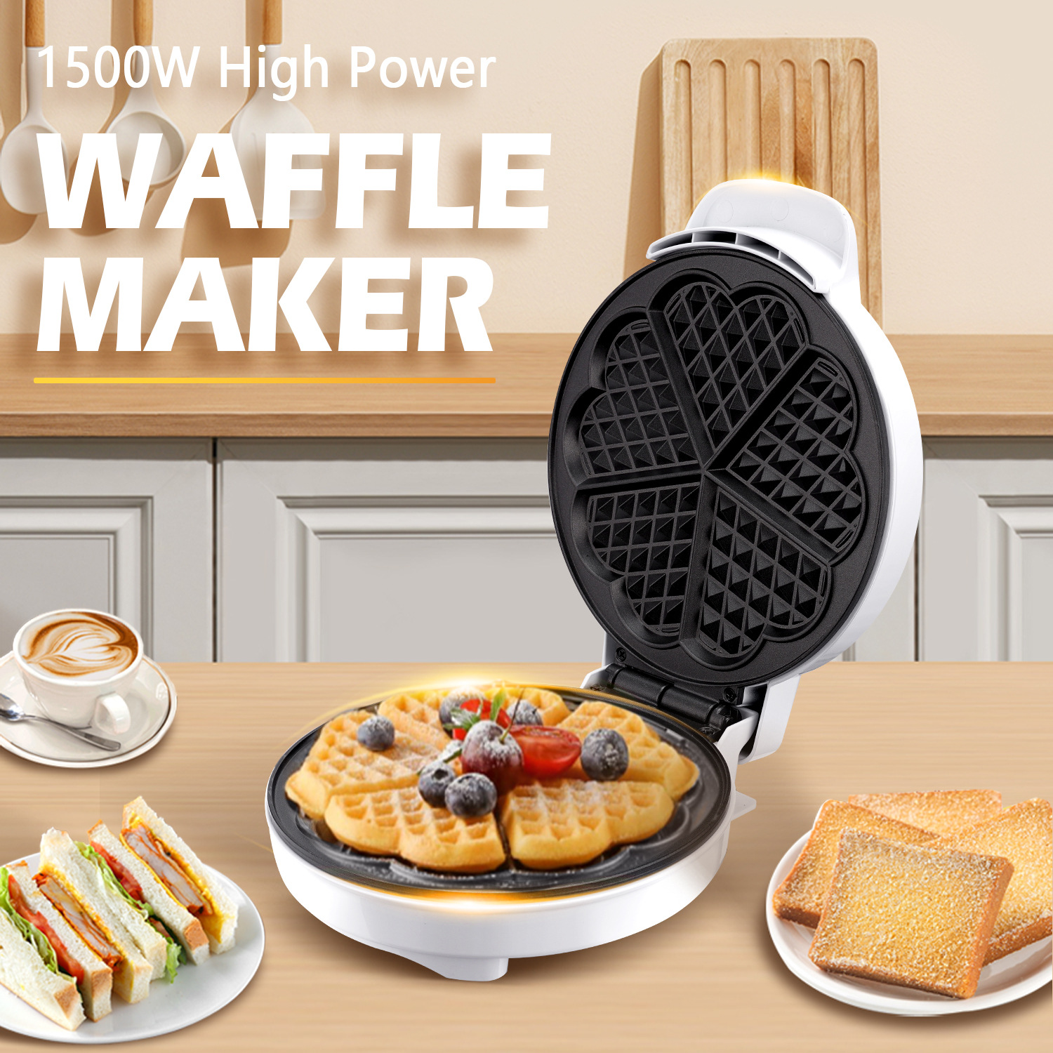 Breakfast Waffle Molds Egg Cak - مراجعة Mini Pancake Griddle وسعره