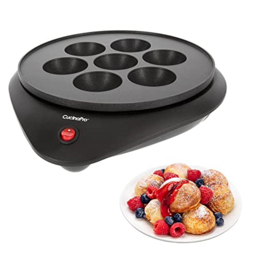 Ebelskiver Maker- Electric Non - مراجعة Takoyaki Grill Plate وسعره