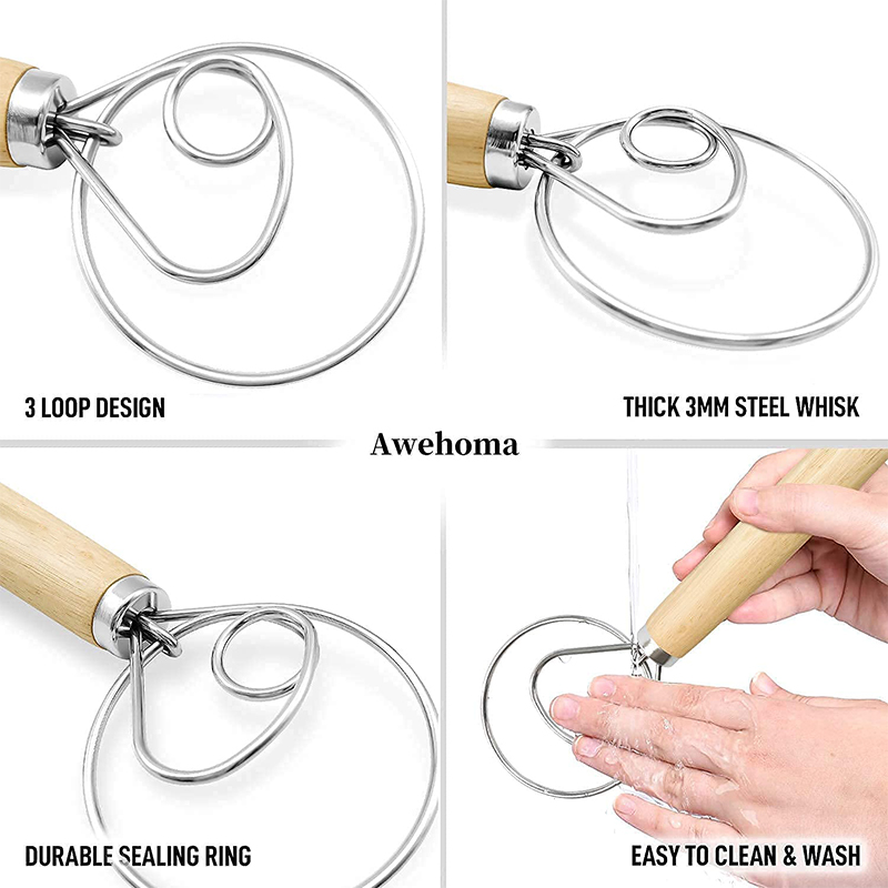 Large Hand Danish Dough Whisk  - مراجعة Danish Pancake Pan وسعره