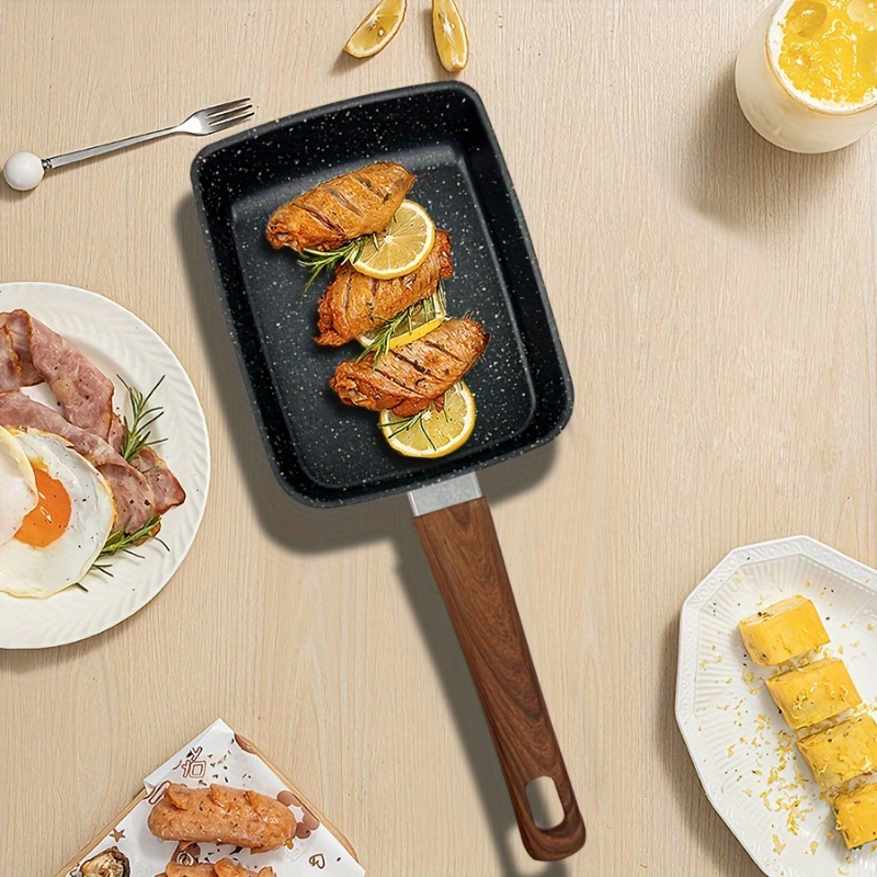1PCS Egg Fry Pan Square Cast I - مراجعة Cast Iron Corn وسعره