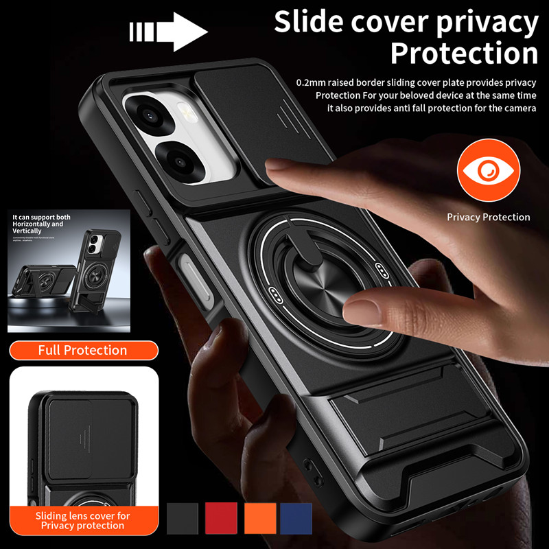 Armor Phone Case For Oppo A6x  - مراجعة Taco Stand Holder وسعره