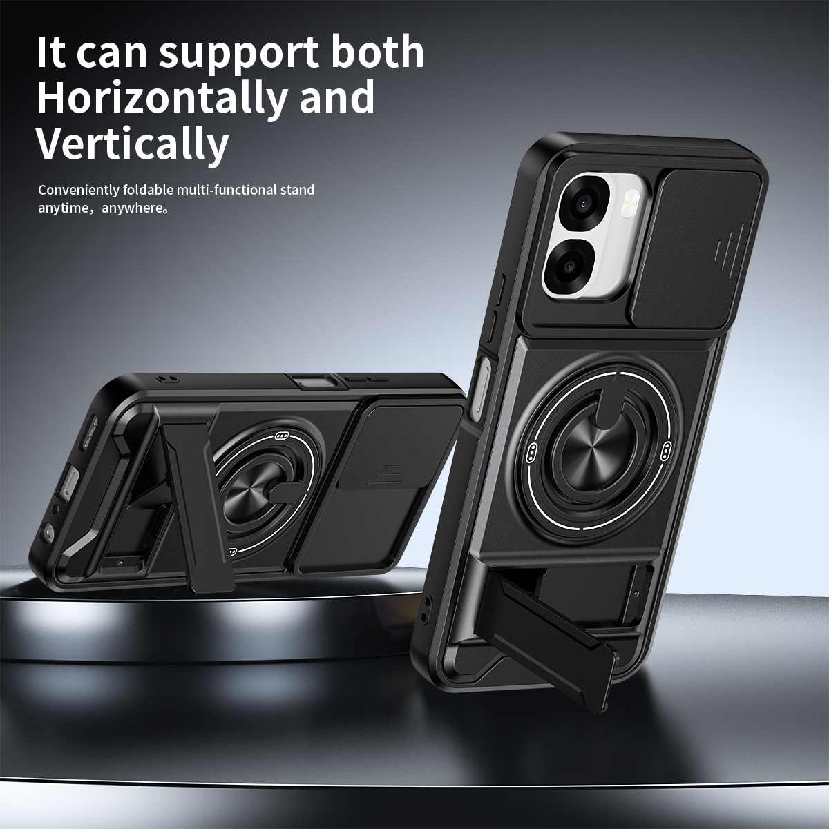 Armor Phone Case For Oppo A6x  - مراجعة Taco Stand Holder وسعره