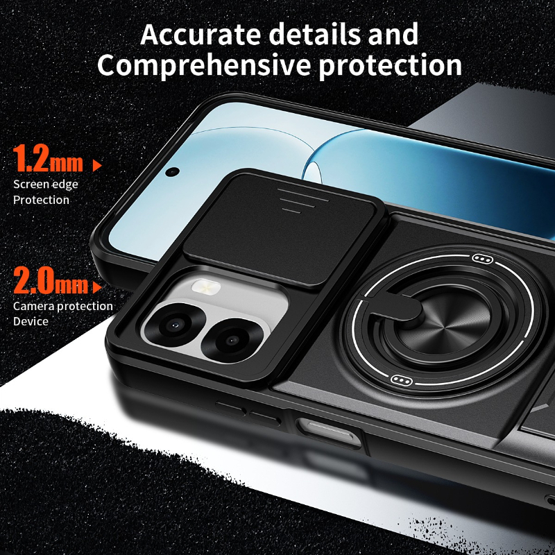 Armor Phone Case For Oppo A6x  - مراجعة Taco Stand Holder وسعره