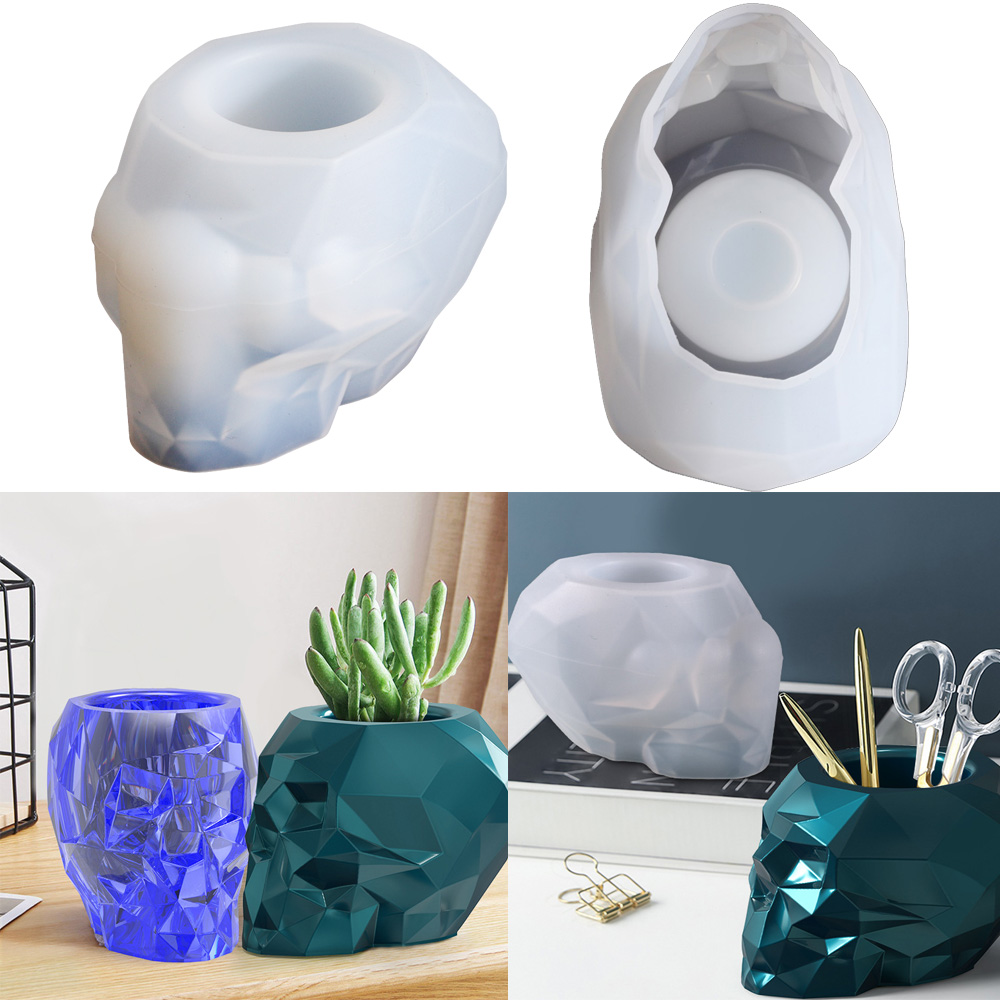 Skull Shape Mold Pen Holder Si - مراجعة Potsticker Mold وسعره