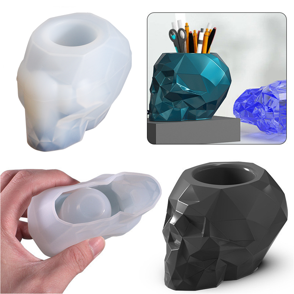 Skull Shape Mold Pen Holder Si - مراجعة Potsticker Mold وسعره