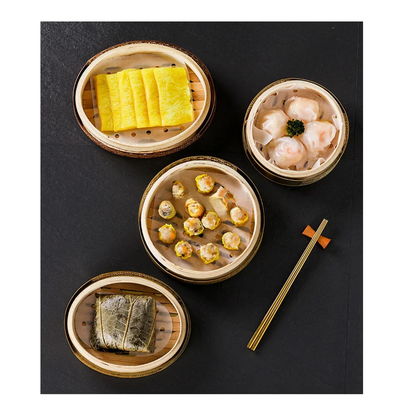 Chinese Bamboo Dimsum Lid Dump - مراجعة Bao Steamer Bamboo وسعره