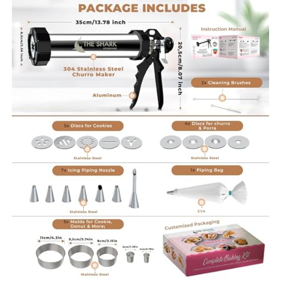 Churro Maker Machine and Sprit - مراجعة Churros Maker Gun وسعره
