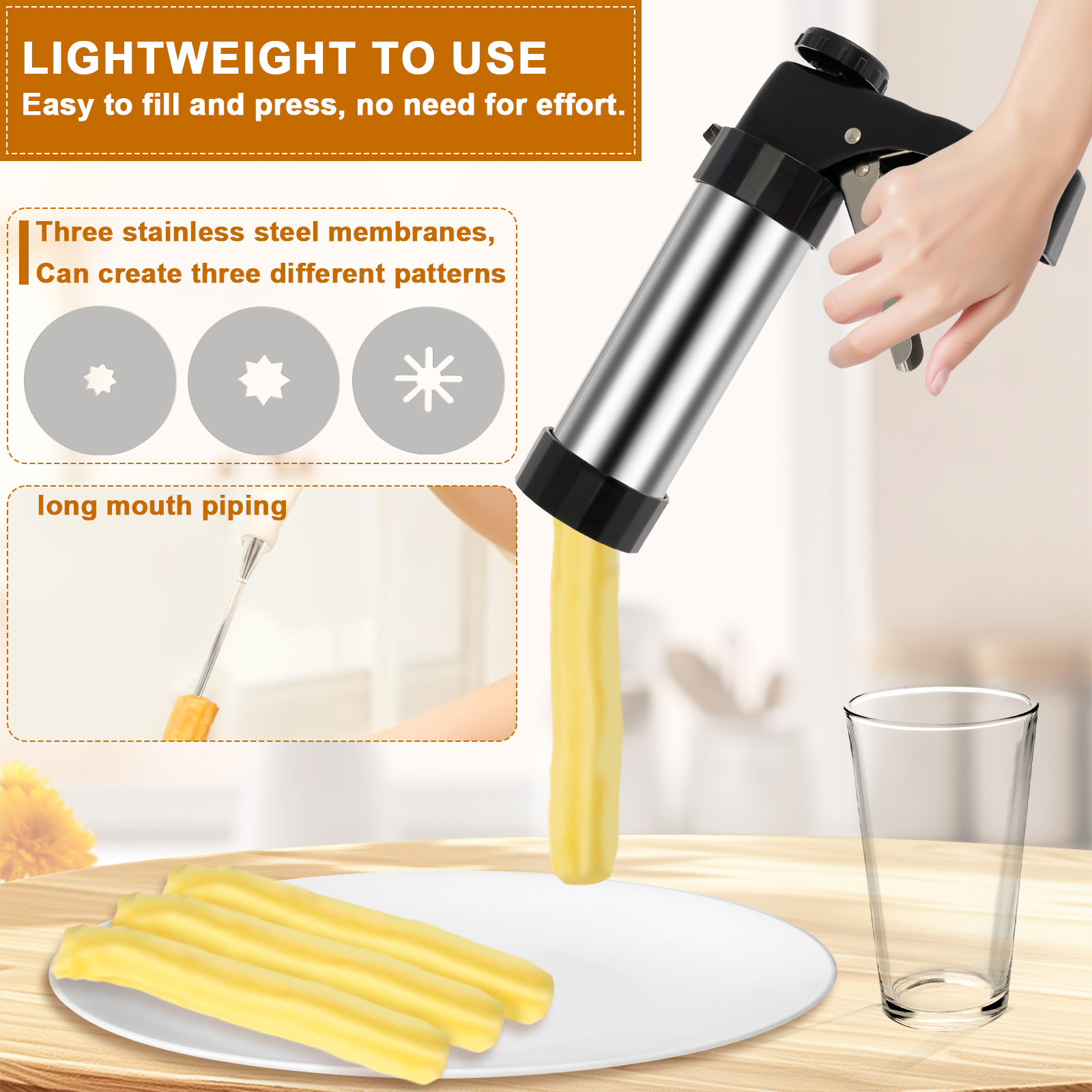 Churro Maker Machine Cookie Pr - مراجعة Churros Maker Gun وسعره