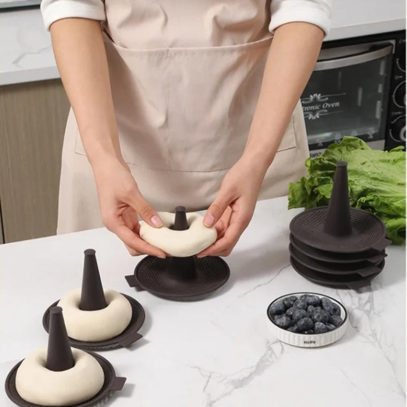 6Pcs Baking Mold Bread Donut P - مراجعة Donut Mold Silicone وسعره