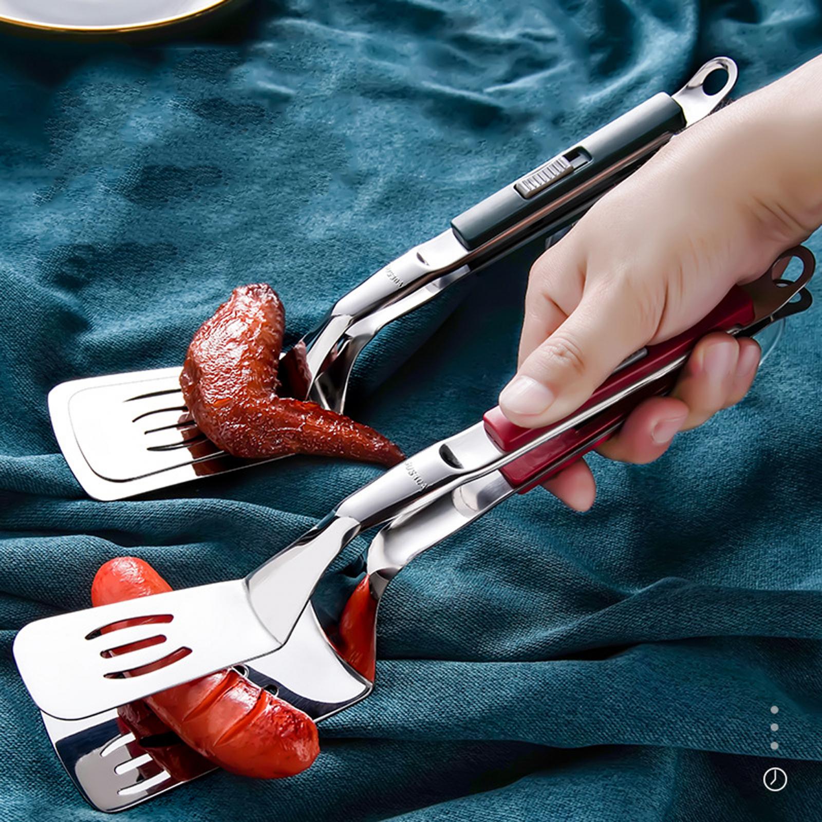 Stainless Steel Spatula Tongs  - مراجعة Okonomiyaki Spatula وسعره