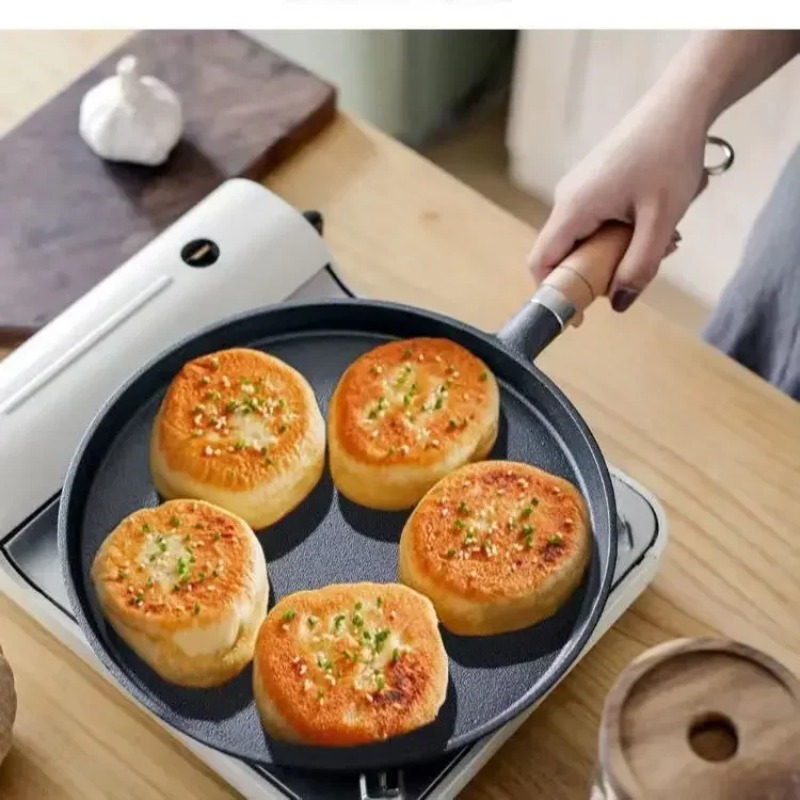 2026 Thick cast iron flat bott - مراجعة Danish Pancake Pan وسعره