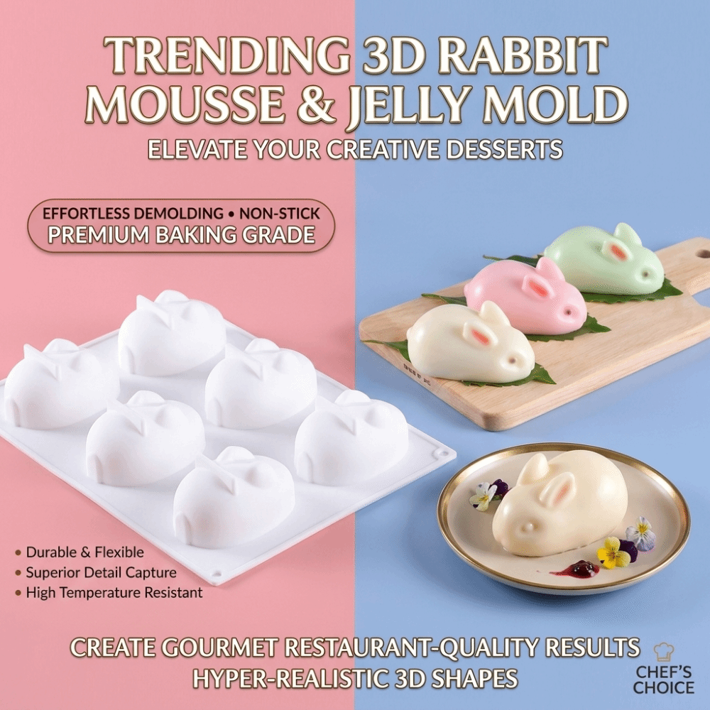 Flexible Silicone 3D Rabbit Ca - مراجعة Bunny Cake Mold وسعره