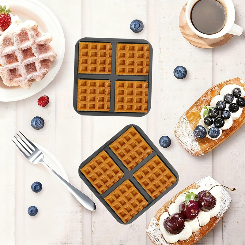 Square Waffle Mold, Non-Stick  - مراجعة Mini Pancake Griddle وسعره