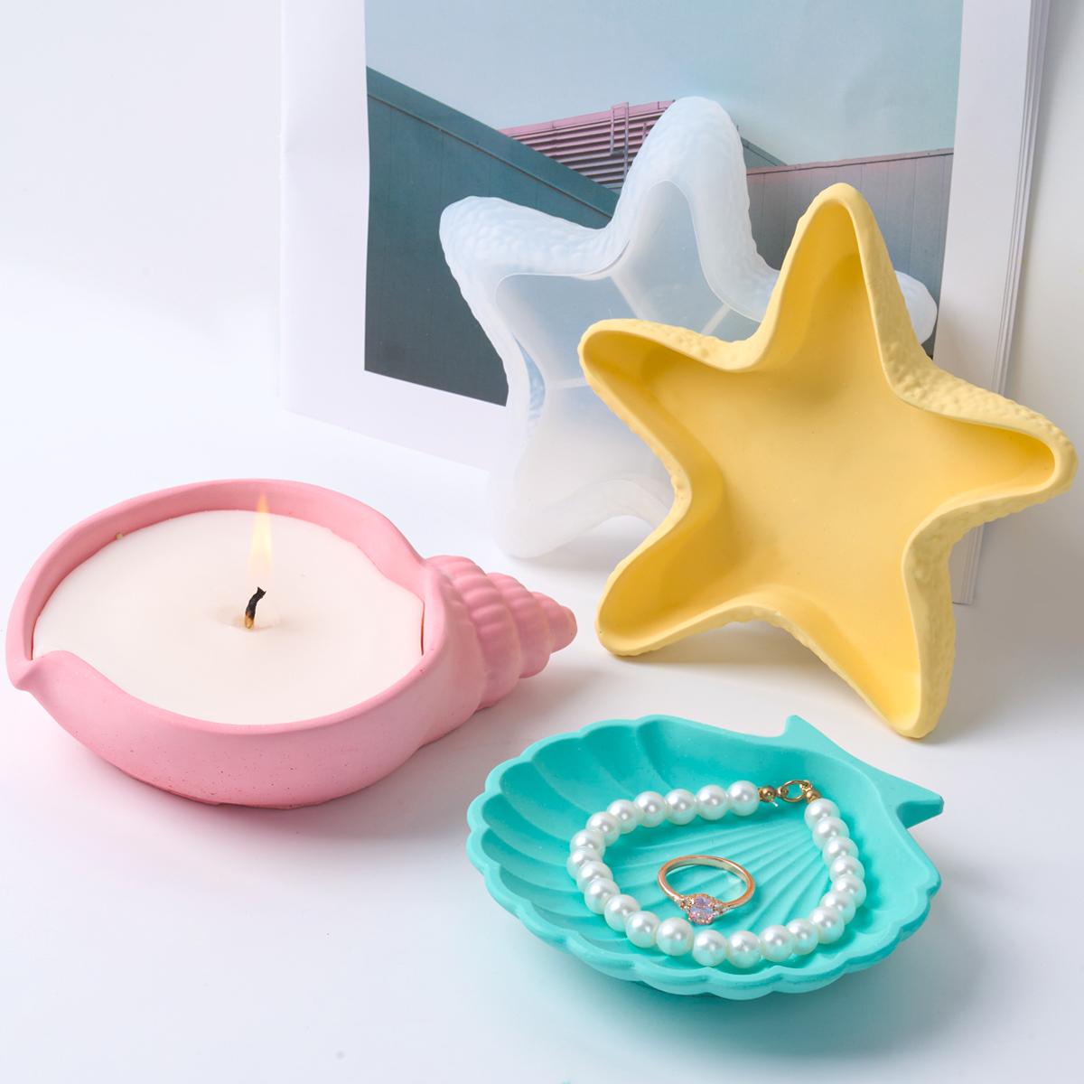 DIY Concrete Starfish Starage  - مراجعة Potsticker Mold وسعره