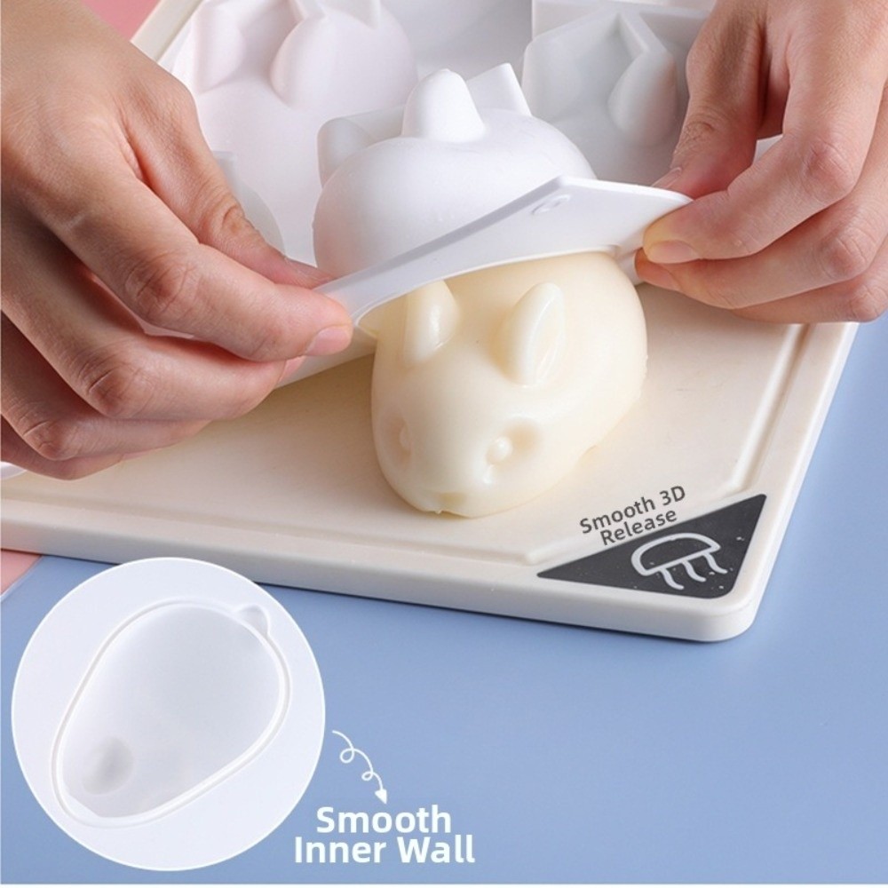 Reusable Silicone 3D Rabbit Ca - مراجعة Bunny Cake Mold وسعره