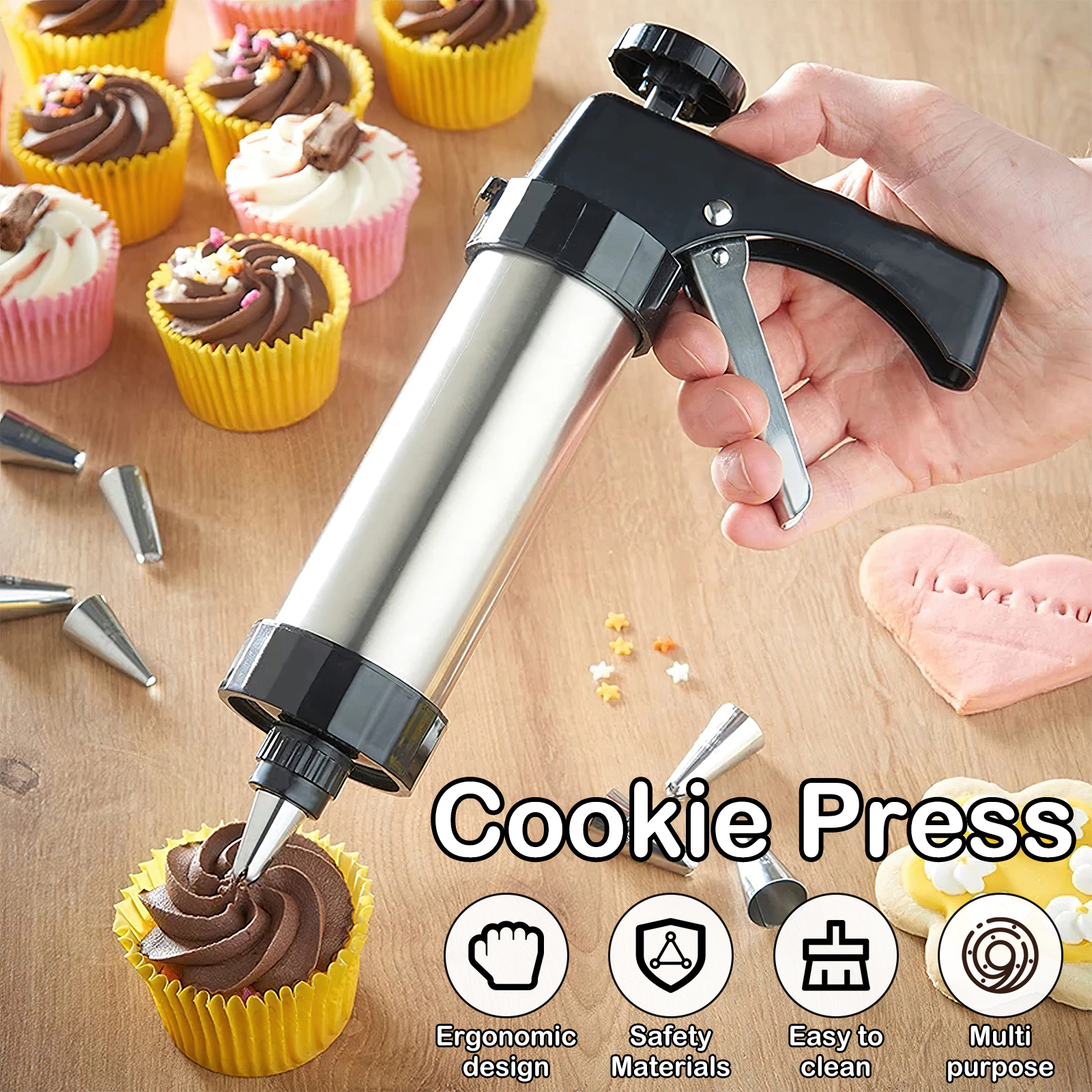 Christmas Cookie Press Gun and - مراجعة Churros Maker Gun وسعره