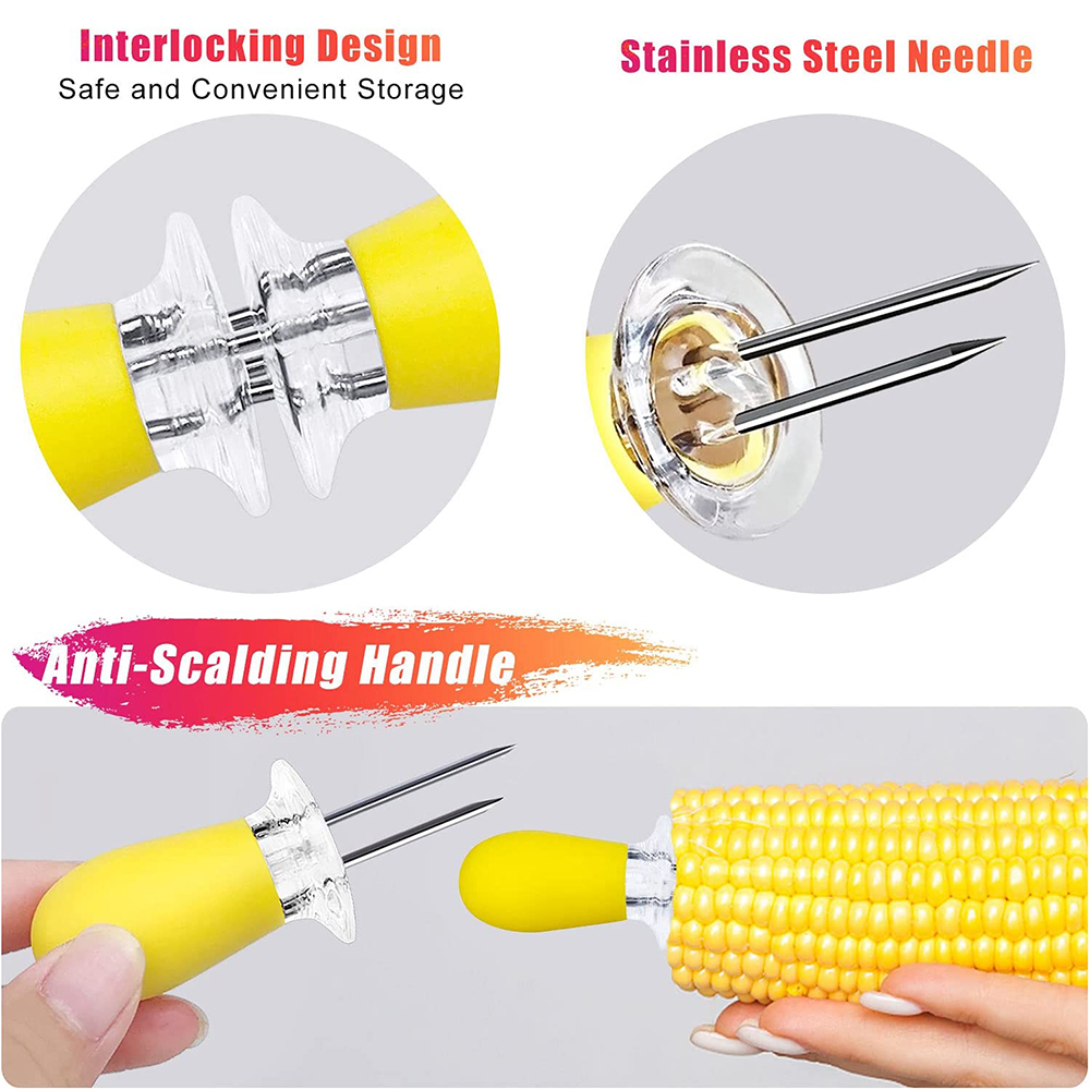 LMETJMA 12pcs/set Corn Holders - مراجعة Corn Dog Stick وسعره